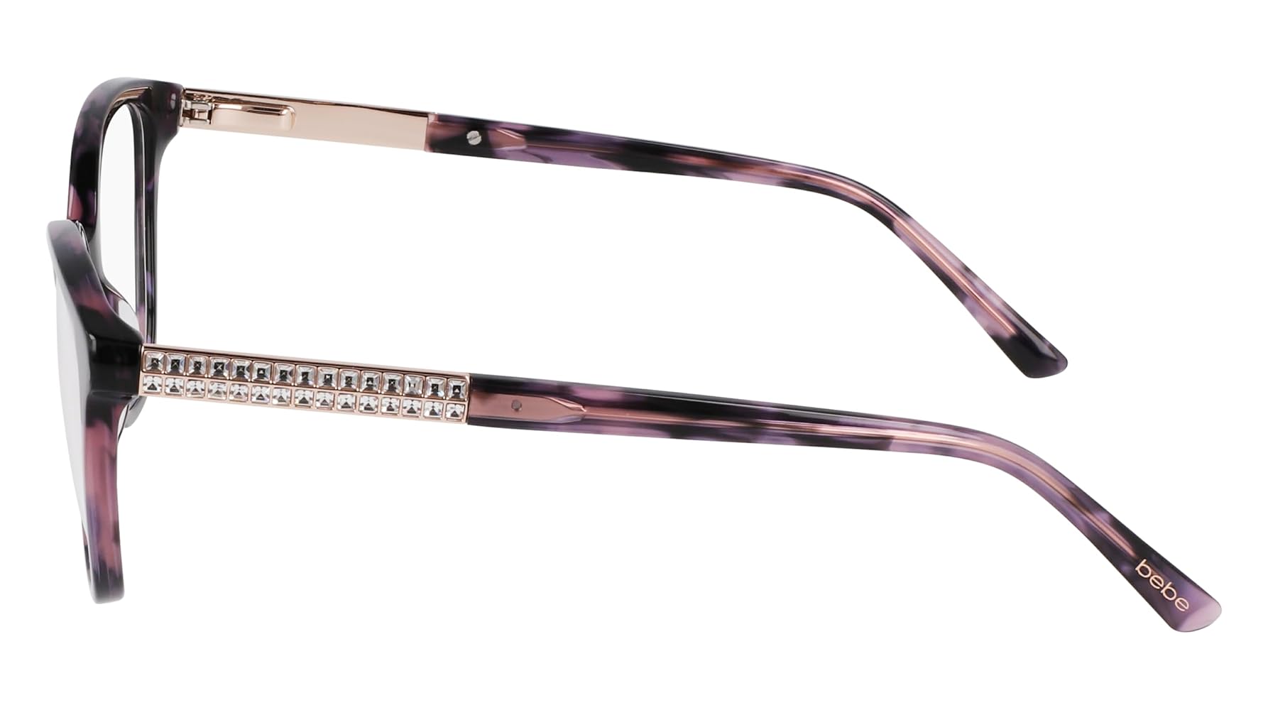 Amazon.com: bebe Eyeglasses BB 5233 540 Plum Tortoise